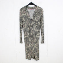 Laden Sie das Bild in den Galerie-Viewer, Second Hand INDISKA Kleid Gr. L mehrfarbig gemustert Langarmkleid  (*)
