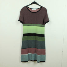 Laden Sie das Bild in den Galerie-Viewer, Second Hand SKOVHUSS Strickkleid Gr. S schwarz bunt gestrickt Kleid (*)