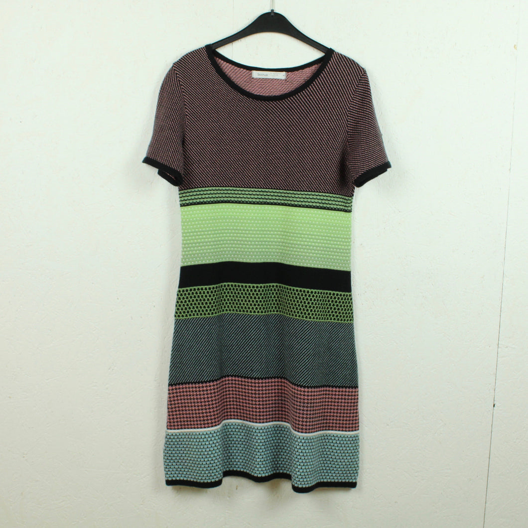 Second Hand SKOVHUSS Strickkleid Gr. S schwarz bunt gestrickt Kleid (*)