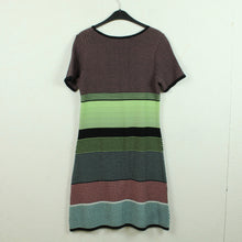 Laden Sie das Bild in den Galerie-Viewer, Second Hand SKOVHUSS Strickkleid Gr. S schwarz bunt gestrickt Kleid (*)