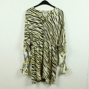 Second Hand BAUM & PFERDGARTEN Kleid Gr. 36 gelb schwarz Animalprint (*)