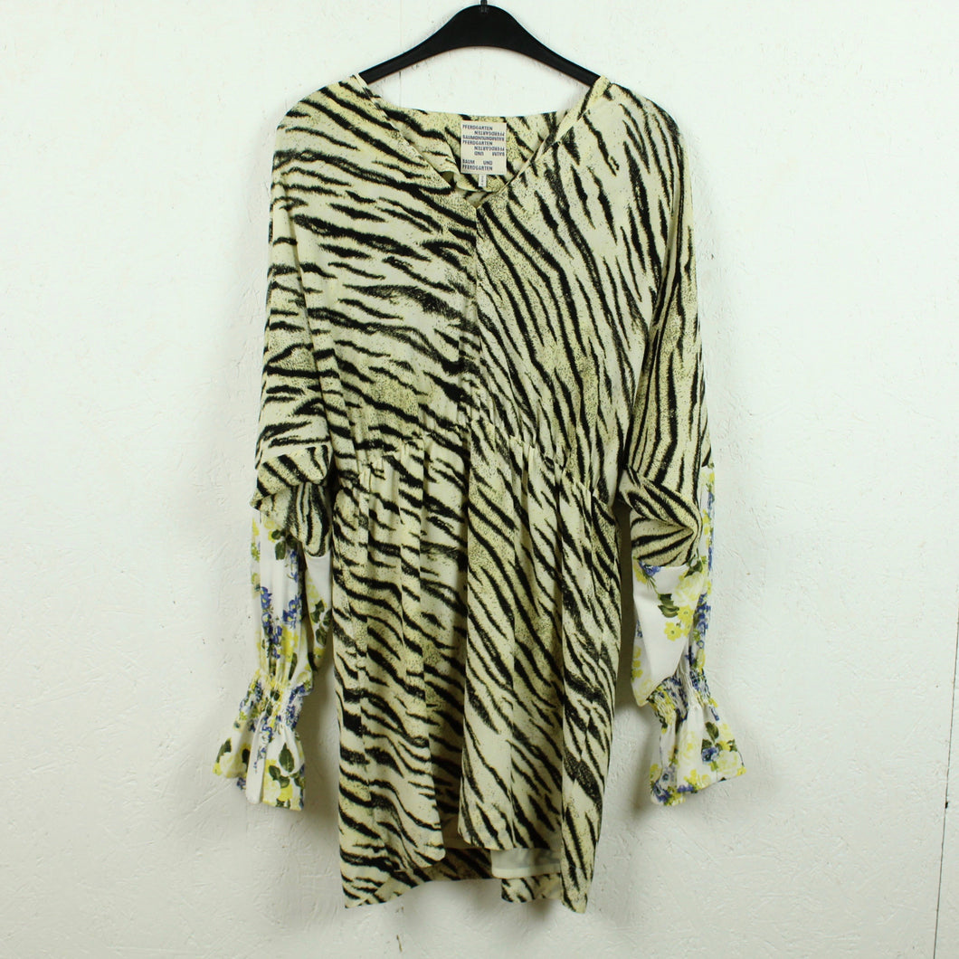Second Hand BAUM & PFERDGARTEN Kleid Gr. 36 gelb schwarz Animalprint (*)