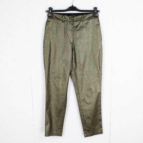 Second Hand ALL SAINTS Hose Gr. 38 schwarz gold metallic Stoffhose (*)
