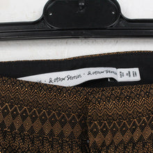 Laden Sie das Bild in den Galerie-Viewer, Second Hand &amp; OTHER STORIES Hose Gr. 36 schwarz bronze gemustert Stoffhose (*)