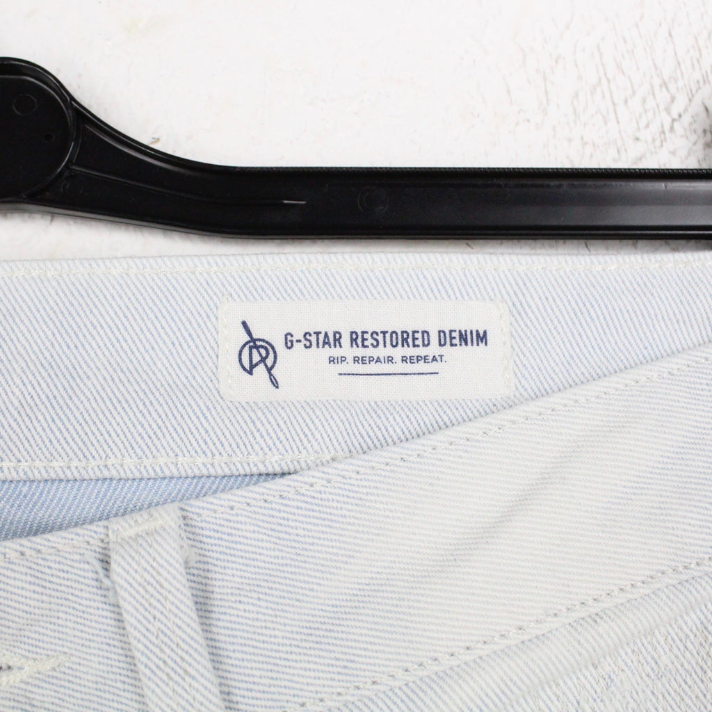 Second Hand G-STAR Jeans Gr. 28/32 hellblau Mod. ARC 3D Mid Boyfriend 7/8 (*)