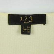 Laden Sie das Bild in den Galerie-Viewer, Second Hand 123 UN DEUX TROIS Bluse Gr. 34 gelb 3/4-Arm (*)