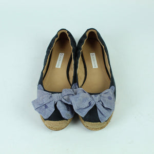 Second Hand L'AUTRE CHOSE Ballerina Gr. 39 blau Wildleder (*)