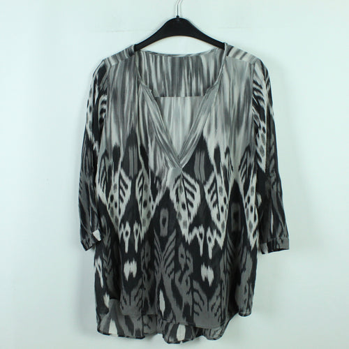 Second Hand Seidenbluse Gr. 38 mehrfarbig Seide (*)
