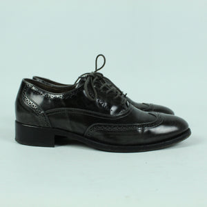 Second Hand NERO GIARDINI Schnürer Gr. 37 grau Halbschuhe (*)