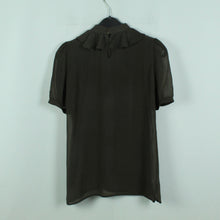 Laden Sie das Bild in den Galerie-Viewer, Second Hand UTERQUE Seidenbluse Gr. 36 dunkelgrün Bluse (*)