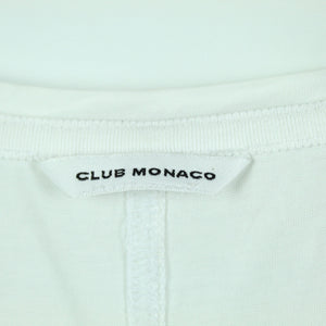 Second Hand CLUB MONACO T-Shirt Gr. M weiß Basic Shirt (*)