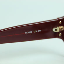 Laden Sie das Bild in den Galerie-Viewer, Second Hand ETRO Designer Sonnenbrille dunkelrot gemustert (*)
