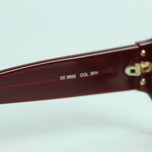 Second Hand ETRO Designer Sonnenbrille dunkelrot gemustert (*)