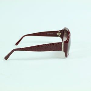 Second Hand ETRO Designer Sonnenbrille dunkelrot gemustert (*)