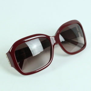 Second Hand ETRO Designer Sonnenbrille dunkelrot gemustert (*)