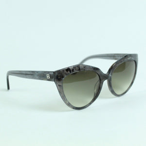 Second Hand BALENCIAGA Designer Sonnenbrille grau marmoriert (*)