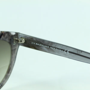 Second Hand BALENCIAGA Designer Sonnenbrille grau marmoriert (*)