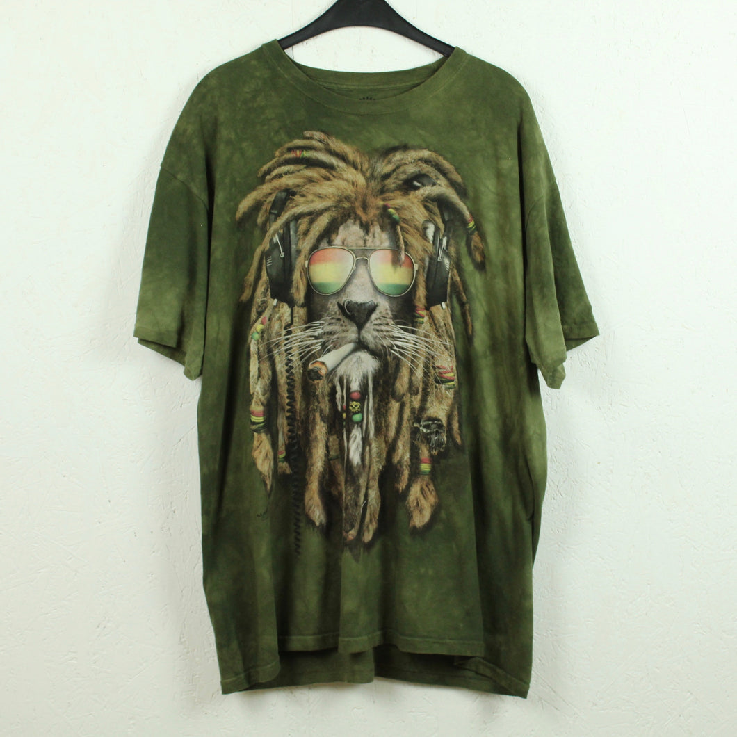 Vintage THE MOUNTAIN Batik T-Shirt Gr. XL mit Print DJ Jahman