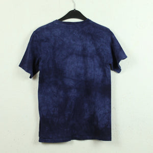 THE MOUNTAIN Vintage Batik T-Shirt Gr. XS blau Batik Wolf Print