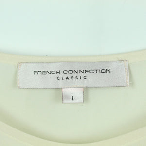 Second Hand FRENCH CONNECTION Bluse Gr. L creme Langarmbluse (*)