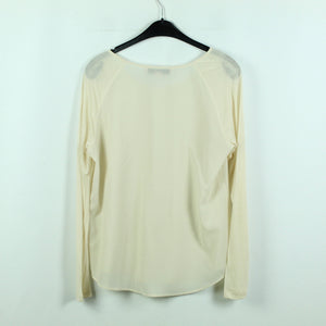 Second Hand FRENCH CONNECTION Bluse Gr. L creme Langarmbluse (*)