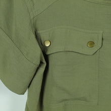 Laden Sie das Bild in den Galerie-Viewer, Second Hand NEXT Bluse Gr. 36 grün Kurzarmbluse (*)