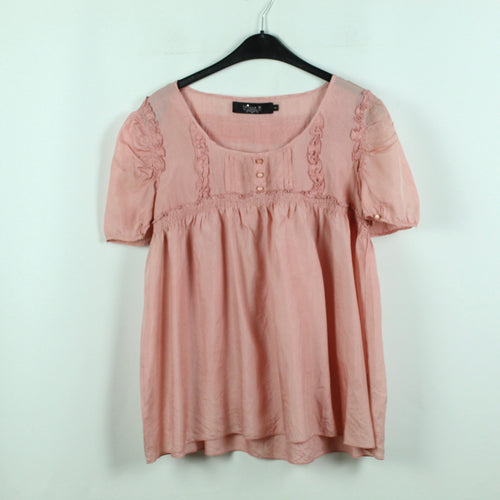 Second Hand MILLE K Seidenbluse Gr. 40 rosa Seide (*)