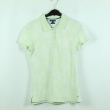 Laden Sie das Bild in den Galerie-Viewer, Second Hand TOMMY HILFIGER Poloshirt Gr. M grün gemustert (*)