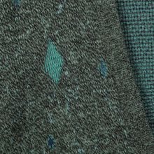 Laden Sie das Bild in den Galerie-Viewer, Vintage Cardigan mit Wolle Gr. L grau blau gemustert