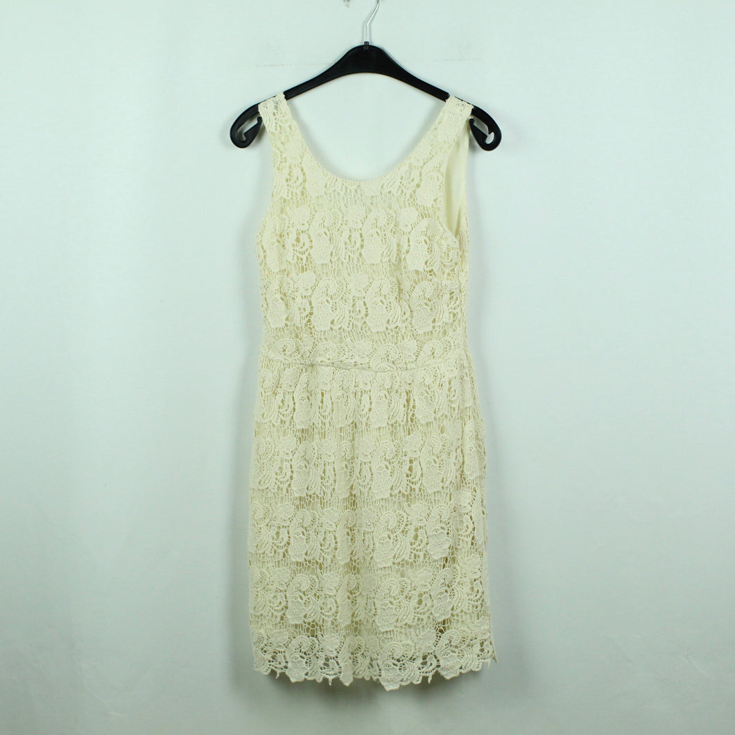 Second Hand THISTLE PEARL Spitzenkleid Gr. M creme Spitze Kleid (*)