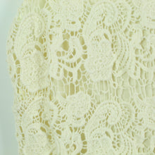 Laden Sie das Bild in den Galerie-Viewer, Second Hand THISTLE PEARL Spitzenkleid Gr. M creme Spitze Kleid (*)