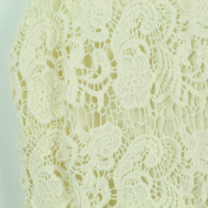 Second Hand THISTLE PEARL Spitzenkleid Gr. M creme Spitze Kleid (*)