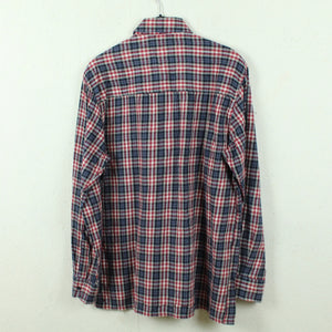 VINTAGE Flanellhemd Gr. L blau rot kariert Hemd Lumberjack