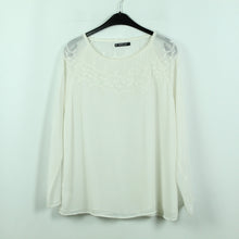 Laden Sie das Bild in den Galerie-Viewer, Second Hand MANGO Bluse Gr. XL weiß bestickt Boho (*)