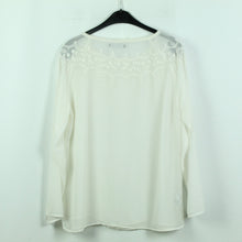 Laden Sie das Bild in den Galerie-Viewer, Second Hand MANGO Bluse Gr. XL weiß bestickt Boho (*)