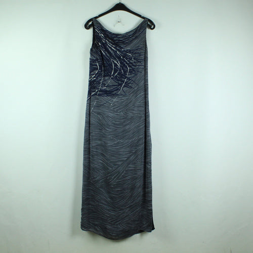 Second Hand GIANFRANCO FERRÉ Maxikleid Gr. 38 blau gemustert (*)