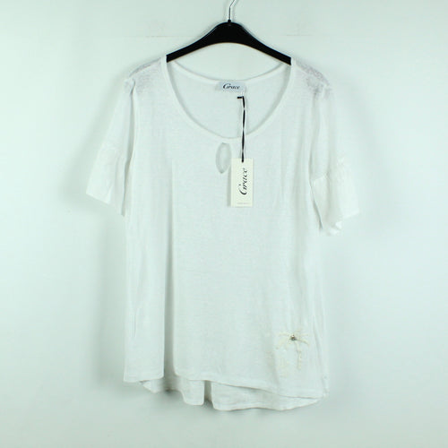 Second Hand GRACE Leinenshirt Gr. S weiß Leinen neu (*)