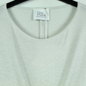 Second Hand THE PURE by Barbara Schwarzer Longsleeve Gr. 42 silber grau NEU (*)