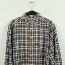 Laden Sie das Bild in den Galerie-Viewer, FILA Vintage Flanellhemd Gr. M grau mehrfarbig kariert Lumberjack Hemd