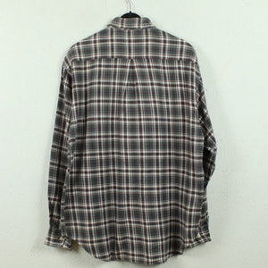 FILA Vintage Flanellhemd Gr. M grau mehrfarbig kariert Lumberjack Hemd