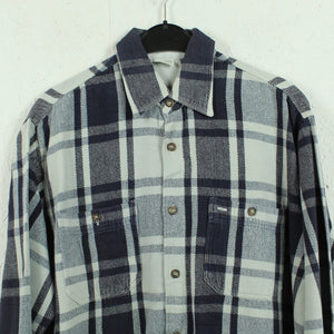 BENETTON Vintage Flanellhemd Gr. S blau mehrfarbig kariert Hemd