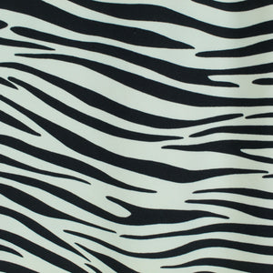 Second Hand CALOMA Rock Gr. 36 schwarz weiß Zebra Muster (*)