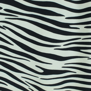 Second Hand CALOMA Rock Gr. 36 schwarz weiß Zebra Muster (*)