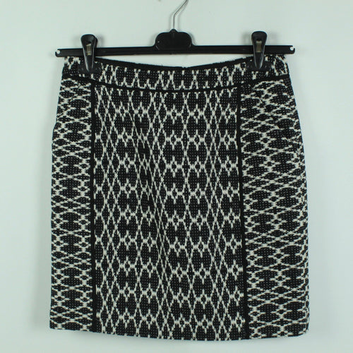 Second Hand COMPTOIR DES COTONNIERS Rock Gr. 36 schwarz weiß (*)