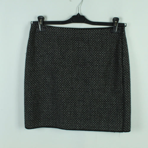 Second Hand OPUS Rock mit Wolle Gr. 36 schwarz weiß Minirock (*)
