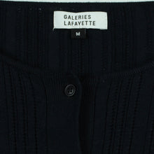 Laden Sie das Bild in den Galerie-Viewer, Second Hand GALERIE LAFAYETTE Pullover Gr. M dunkelblau Strick (*)