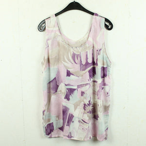 Vintage Top Gr. L rosa flieder pastell gemustert Sommertop