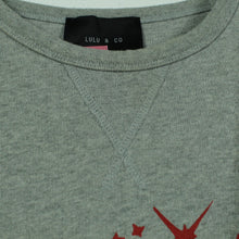 Laden Sie das Bild in den Galerie-Viewer, Second Hand LULU &amp; CO Sweatshirt Gr. S grau Print &quot;Earthling&quot; (*)