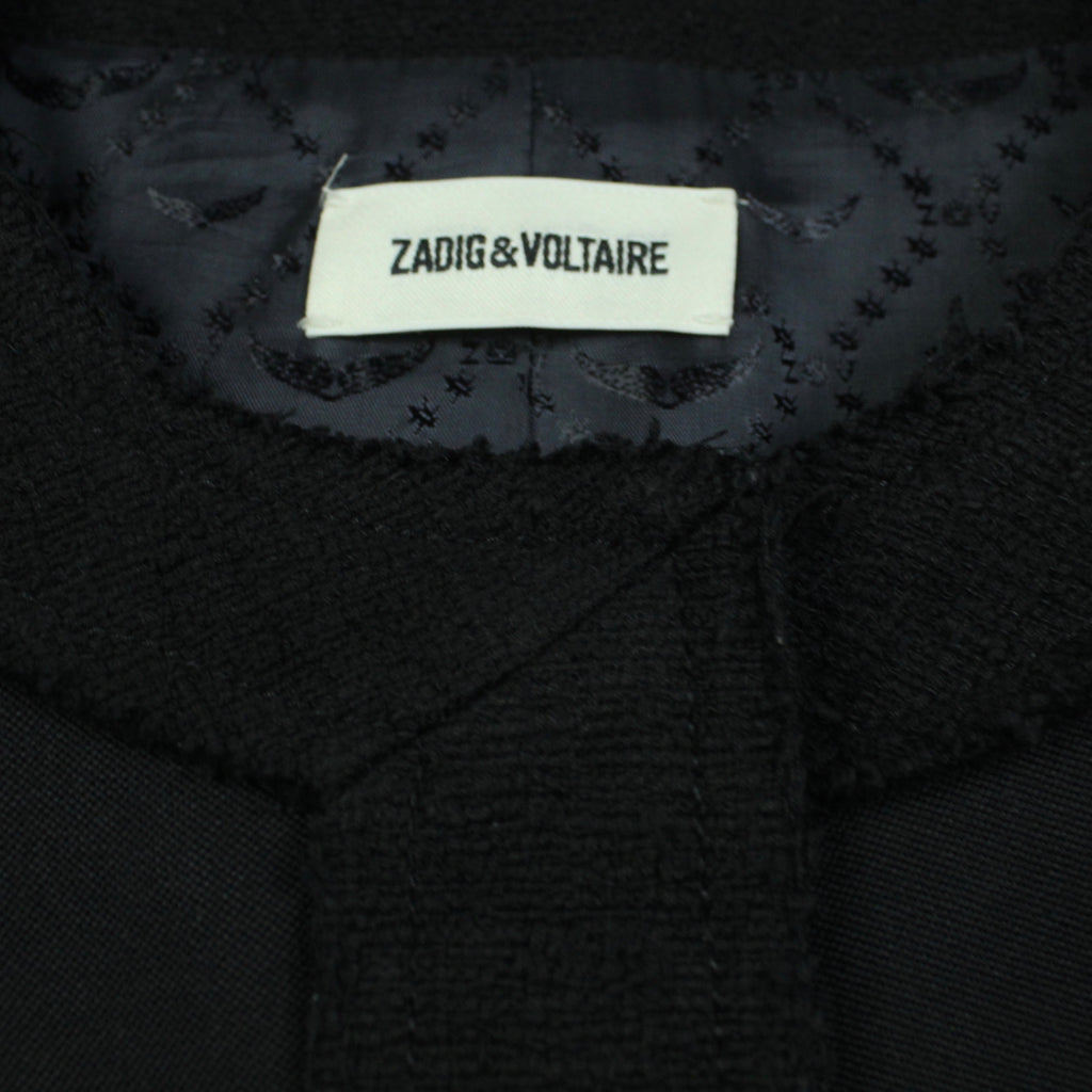 Second Hand ZADIG & VOLTAIRE Wolljacke Gr. 34 schwarz Wolle Jacke (*)