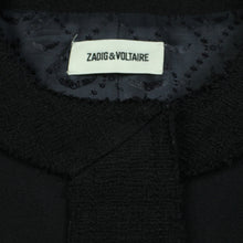 Laden Sie das Bild in den Galerie-Viewer, Second Hand ZADIG &amp; VOLTAIRE Wolljacke Gr. 34 schwarz Wolle Jacke (*)